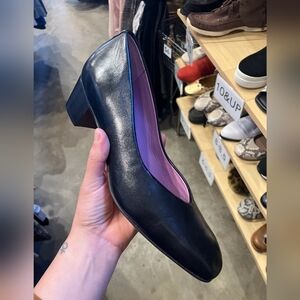 Robert Zur Black Leather Heels